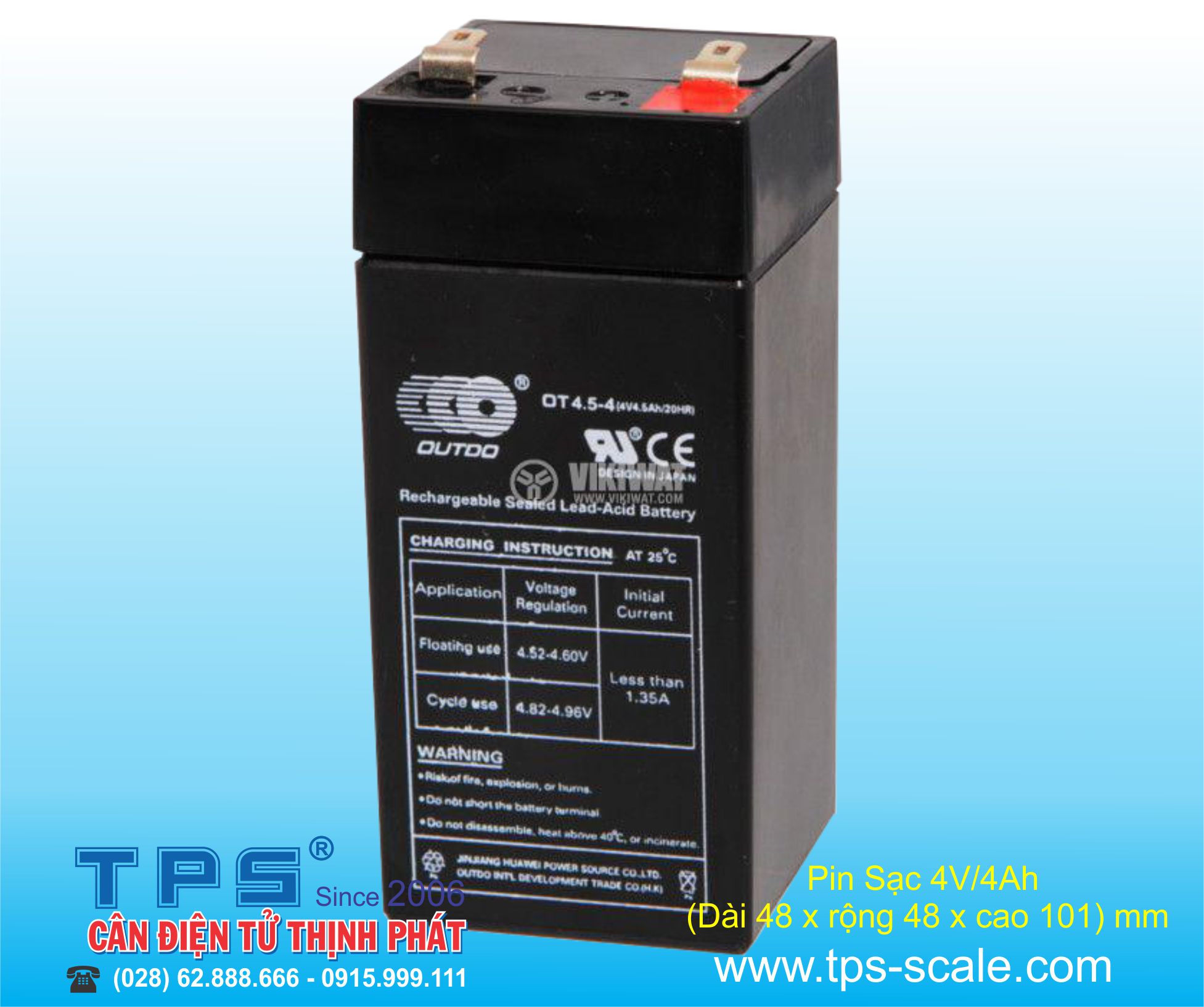 Pin sạc 4V/4AH