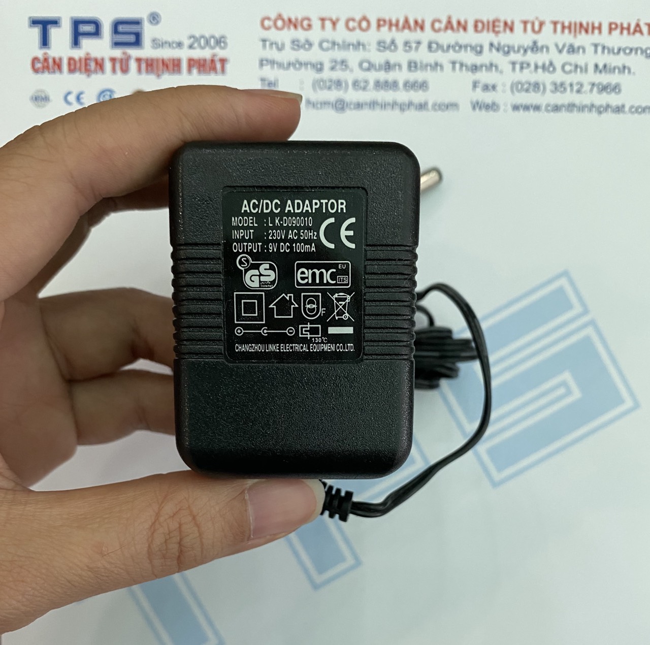 Sạc 9V-100mA-cân FEH