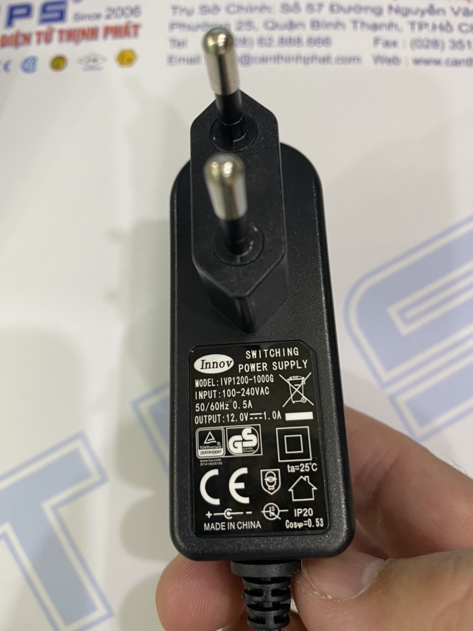 Sạc 12V-1A-cân TB