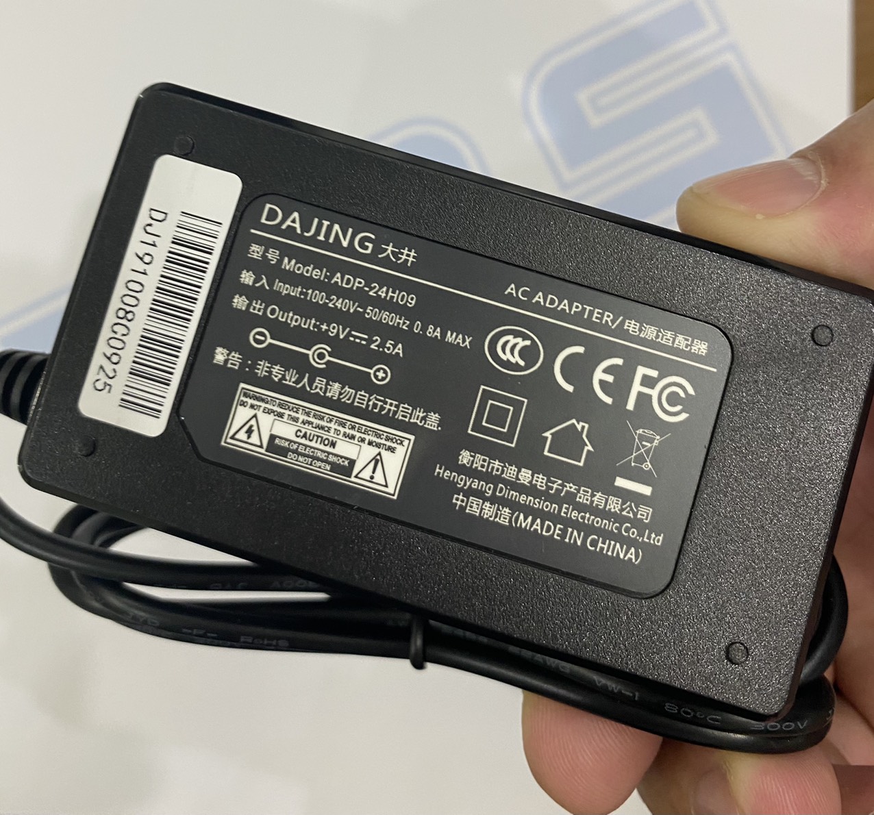 Sạc 9V/2.5A cân JPA